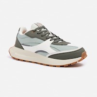 Zapatillas New Athletic Lifestyle Dynamic151 Verde Con Crema Hombre